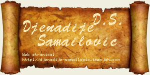 Đenadije Samailović vizit kartica